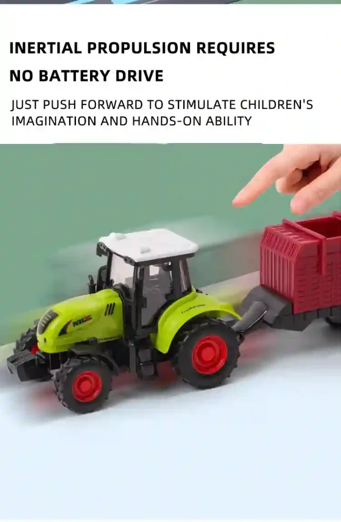 Inertia Farm Tractor Toy Model for Kids – Engineering and Educational Play Vehicle