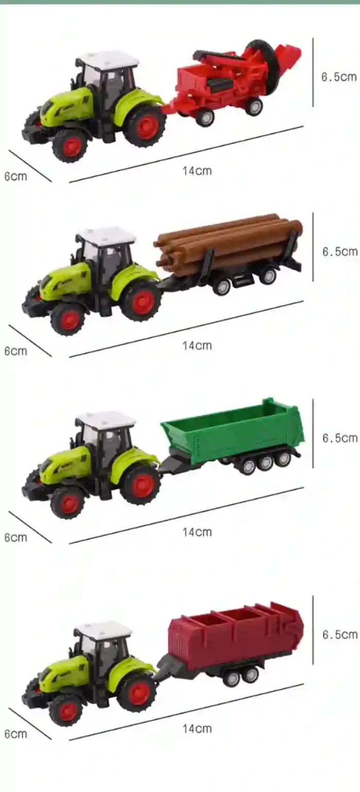 Inertia Farm Tractor Toy Model for Kids – Engineering and Educational Play Vehicle