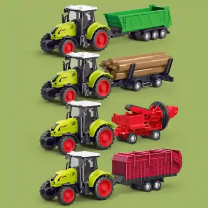 Inertia Farm Tractor Toy Model for Kids – Engineering and Educational Play Vehicle