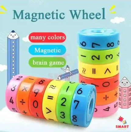 Magnetic Arithmetic Learning Toy for Kids – Montessori Math Games with Colorful Numbers