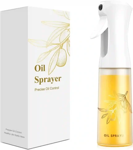 200ml Glass Oil Sprayer with Fan Nozzle for Healthy Cooking