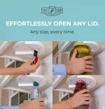 The Original Under Cabinet Jar Opener with V-Shaped Design for Easy Jar Opening