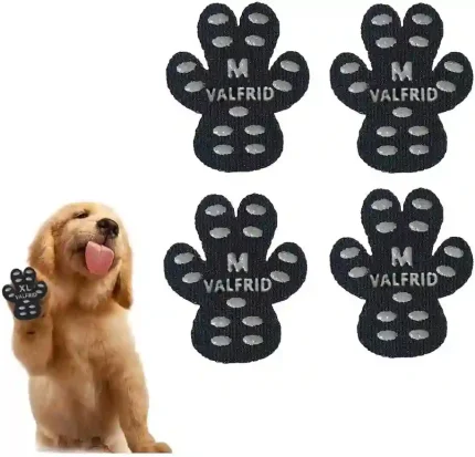 VALFRID Dog Paw Protector Anti-Slip Grips, Disposable Self-Adhesive Pads for Slippery Floors