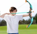 JOYIN Kids Bow and Arrow Set – LED light-up bow with arrows, target, and case for active play