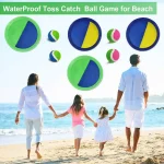 Jalunth Toss & Catch Paddle Ball Set with Carry Case – Outdoor Fun for Kids and Adults