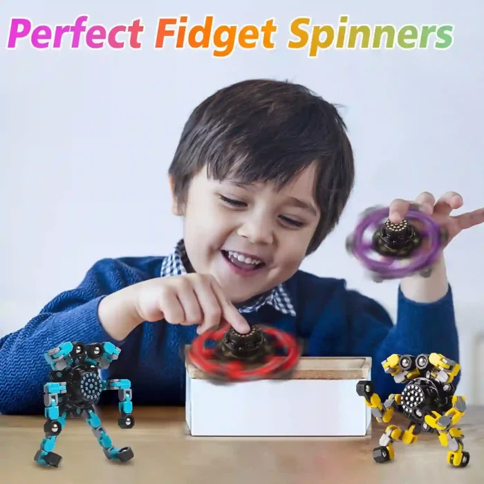 Transformable Fidget Spinners – Stress Relief Sensory Toys for Kids and Adults