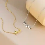 18K Gold Plated Personalized Name Necklace by SANNYRA