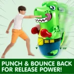 JOYIN Inflatable T-Rex Dinosaur Bopper - 47-Inch Punching Toy with Bounce-Back Action for Kids