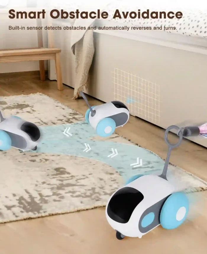 Smart Interactive Cat Toy with Remote Control for Indoor Cats