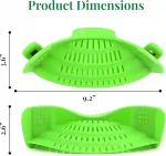 Kitchen Gizmo Snap N' Strain Collapsible Clip-On Strainer for Pots and Pans