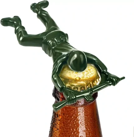 Army man bottle opener mini soldier design die-cast metal