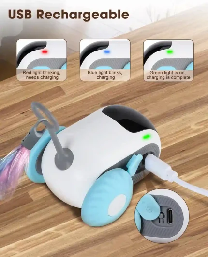 Smart Interactive Cat Toy with Remote Control for Indoor Cats