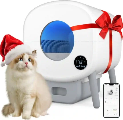 Cumrige Self-Cleaning Cat Litter Box with Smart APP Control and Large Capacity