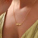 18K Gold Plated Personalized Name Necklace by SANNYRA