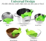 Kitchen Gizmo Snap N' Strain Collapsible Clip-On Strainer for Pots and Pans