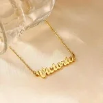 18K Gold Plated Personalized Name Necklace by SANNYRA