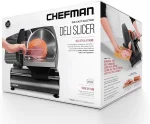 Chefman Electric Deli Slicer with Stainless Steel Blade and Adjustable Thickness Dial