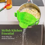 Kitchen Gizmo Snap N' Strain Collapsible Clip-On Strainer for Pots and Pans