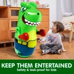 JOYIN Inflatable T-Rex Dinosaur Bopper - 47-Inch Punching Toy with Bounce-Back Action for Kids