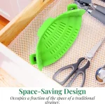 Kitchen Gizmo Snap N' Strain Collapsible Clip-On Strainer for Pots and Pans