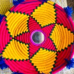 Handmade wall hanging décor with a unique and elegant design, ideal for enhancing home interiors.