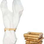 Handmade bamboo napkin rings set of 6, square design for boho table decor and dining elegance.