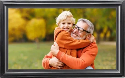 16-Inch Canupdog Digital Picture Frame with WiFi, IPS Touchscreen, and 32GB Storage