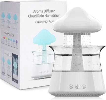 Cloud Rain Humidifier with LED Lights and Remote Control